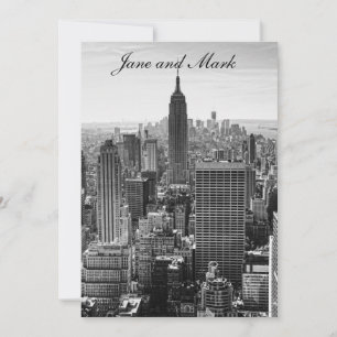 Invitation Paysage urbain de NY City Emp State Building, WTC
