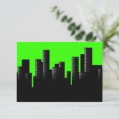 Invitation paysage urbain vert (Debout devant)