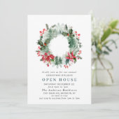 Invitation Paysage Wreath NOËL VACANCES OPEN HOUSE (Debout devant)