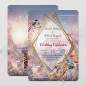 Invitation Paysages de cristaux de voyage de notre monde (Devant / Derrière)