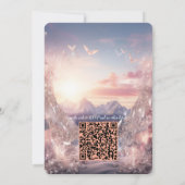 Invitation Paysages de cristaux de voyage de notre monde (Dos)