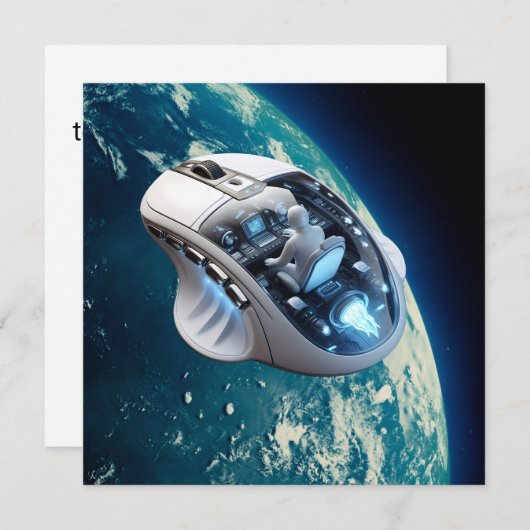 Invitation PC Mouse-Spacecraft : Cliquez sur Earth Orbit. (Devant / Derrière)