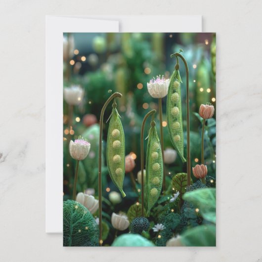 Invitation Pea in the Pod | Cozy Peas devient Petit Pois dans (Devant)
