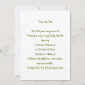 Invitation Pea in the Pod | Cozy Peas devient Petit Pois dans (Dos)