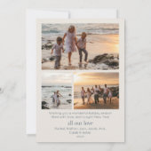 Invitation Peace, Light & Love Hanukkah Holiday Card (Dos)