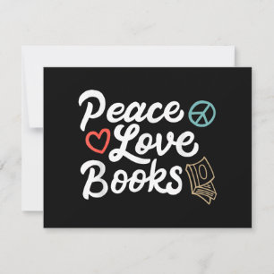 Invitation Peace Looks Geeky & Cute Reading