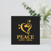 Invitation Peace Love Choir Chorale Chorus Choral Music Clef  (Debout devant)