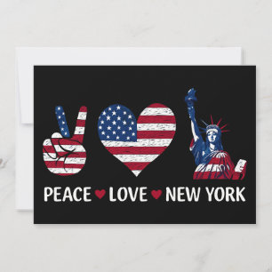 Invitation Peace Love New York