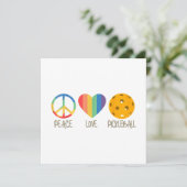 Invitation Peace Love Pickleball (Debout devant)