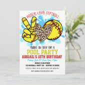 Invitation  Peace Love Sotball Pool (Debout devant)