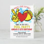 Invitation  Peace Love Sotball Pool (Debout devant)