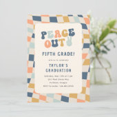 Invitation Peace Out 5e année Super Graduation Party (Debout devant)