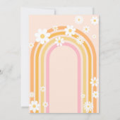 Invitation Peace Out Chiffres simples Boho Arc-en-ciel 10e an (Dos)