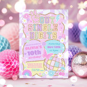 Invitation Peace Out Chiffres simples Preppy Varsity Annivers