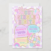 Invitation Peace Out Chiffres simples Preppy Varsity Annivers (Devant)