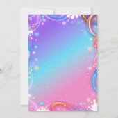 Invitation Peace Out Single Digits Neon Glow Girl Birthday (Dos)