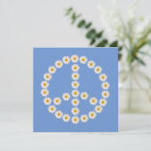 Invitation peace sign daisii daisy boho (Debout devant)