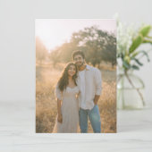 Invitation Peaceful Beige Natural Photo (Debout devant)