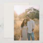 Invitation Peaceful Beige Natural Photo (Devant / Derrière)