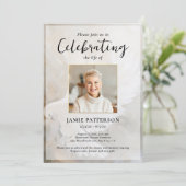 Invitation Peaceful Dove Celebration of Life Photo, Funeral (Debout devant)