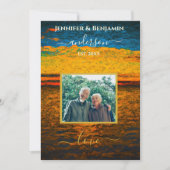 Invitation Peaceful Ocean Wedding Vow Renewal  (Devant)