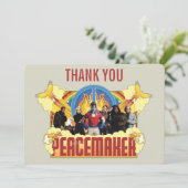 Invitation Peacemaker la série Anniversaire Merci (Debout devant)