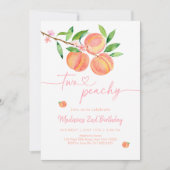 Invitation Peach Blossom Deux Peachday (Devant)