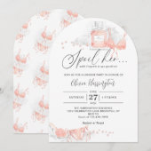 Invitation Peach Blush Spol Sa Fête des mariées de lingerie A (Devant / Derrière)