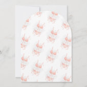 Invitation Peach Blush Spol Sa Fête des mariées de lingerie A (Dos)