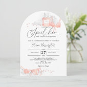 Invitation Peach Blush Spol Sa Fête des mariées de lingerie A (Debout devant)