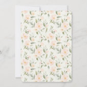 Invitation Peach Floral Bridal Shower   (Dos)