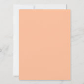 Invitation Peach Fuzz Black Elegant Simple Minimal Mariage (Dos)