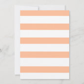 Invitation Peach fuzz Cool fun néon rose typographie bande (Dos)