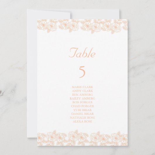 Invitation Peach Fuzz minimaliste Motif tendance (Devant)