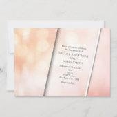 Invitation Peach Glow Elegant Bokeh Lights (Devant)