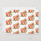 Invitation Peach Green | Fête des mariées botanique (Dos)