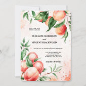 Invitation Peach Love Mariage (Devant)