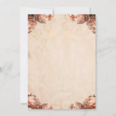 Invitation Peach Peony Mason Jar Fête des mariées rustique (Dos)