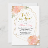 Invitation Peach peony watercolor (Devant)