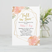 Invitation Peach peony watercolor (Debout devant)