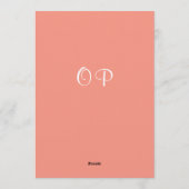 Invitation Peach Pink Pine Branch Surprise 60th Birthday (Dos)