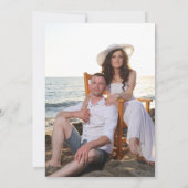 Invitation Peach Purple Aquarelle Florale Romantique Mariage (Dos)