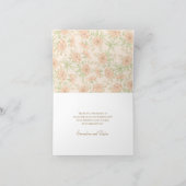 Invitation Peach Rose Wedding Thank You Cards (Intérieur)