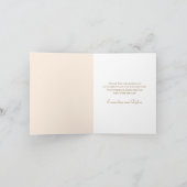 Invitation Peach Rose Wedding Thank You Cards (Intérieur)