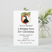 Invitation Peach Silhouette Southern Bell Anniversaire (Debout devant)