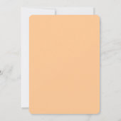 Invitation Peach Watercolor Ombre Mariage de peinture (Dos)