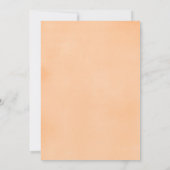 Invitation Peaches baby shower brunch, pêche aquarelle fille (Dos)