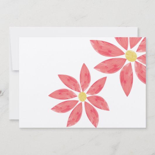 Invitation Peacht rose moderne Lily Mariage (Dos)