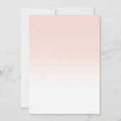 Invitation Peachy Blush Parties scintillant rose Glam Fête de (Dos)