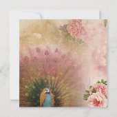 Invitation Peacock Arch Blush Peony Baby shower (Dos)